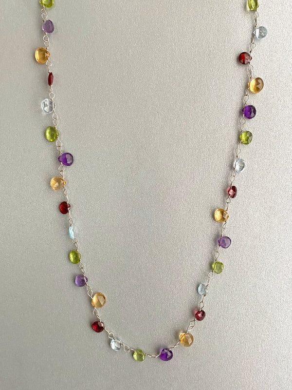 The Rainbow Necklace- Silver