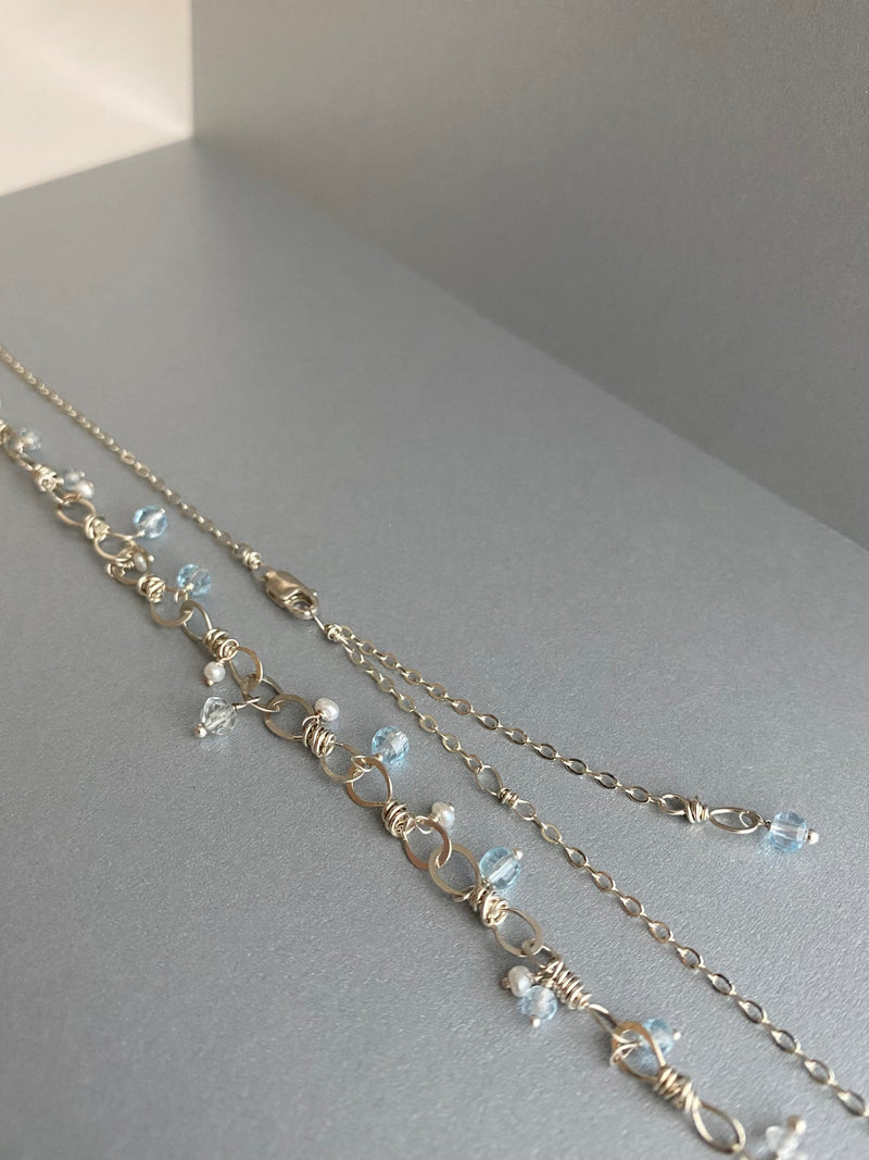 Sea spray necklace, Silver