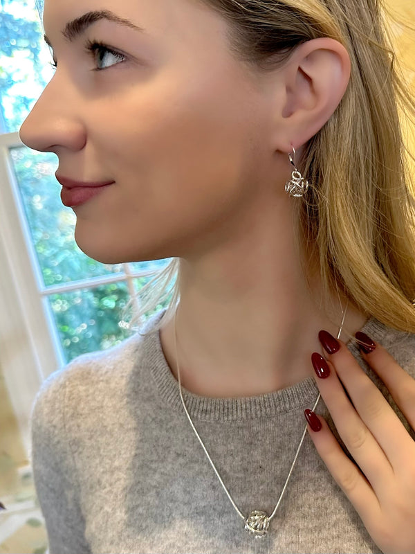 Lg. Sculpture Pendant Necklace