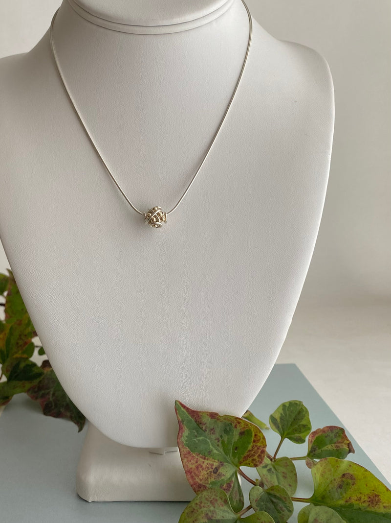 The Small Cluster Pendant Necklace, Silver & Gold