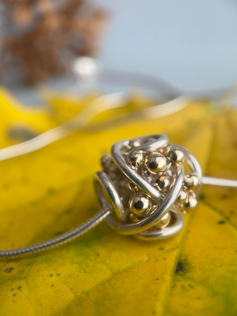 The Original Cluster Pendant Necklace, Silver & Gold