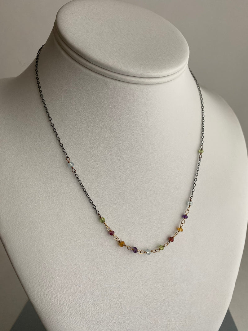 Delicate Rainbow front necklace