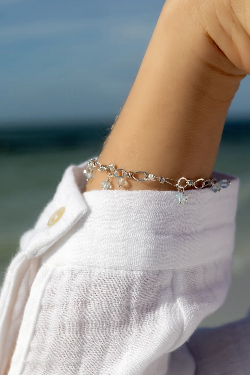 Sea spray bracelet, Silver