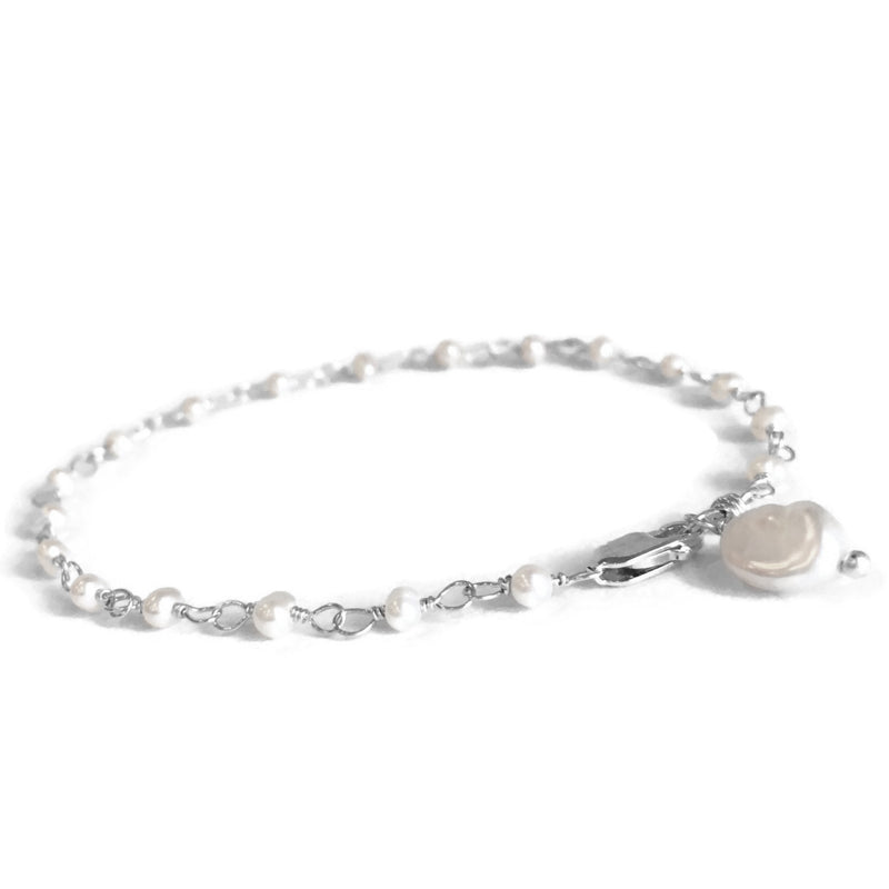 The Hand Tied Pearl Bracelet