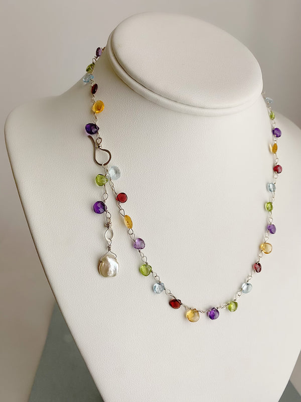 The Rainbow Necklace- Silver