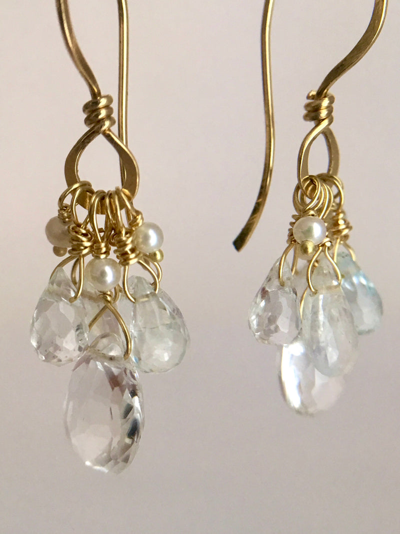 The Stone Spray Drop Earring - Ethereal mix