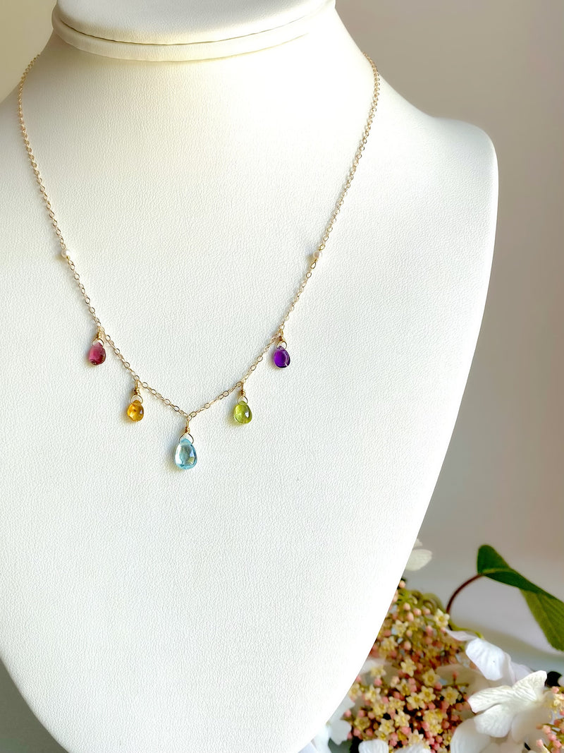 Delicate, Color Lover Necklace / Gold