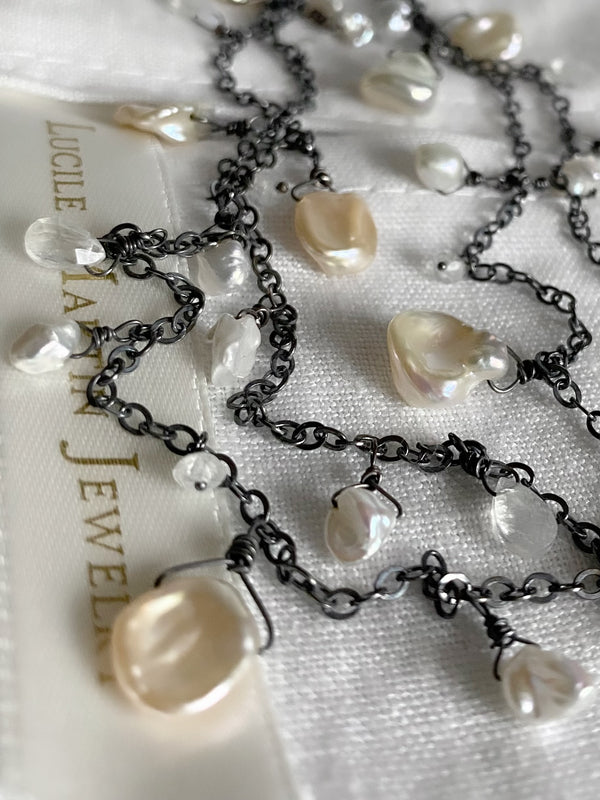 Dancing Keshi Pearl Necklace