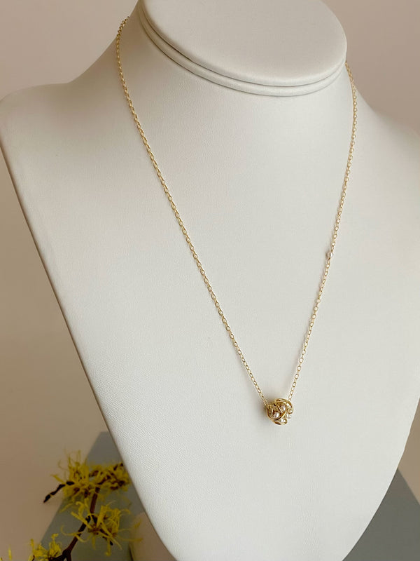 The Petite Cluster Pendant Necklace, 18k Gold