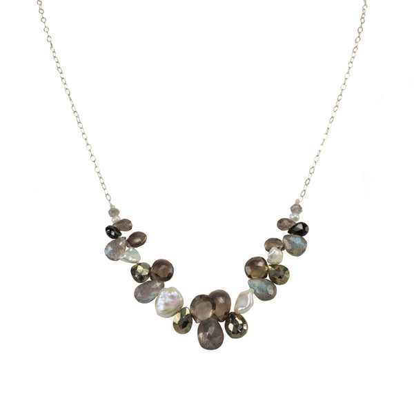 The Everyday Mixed Stone Front Necklace