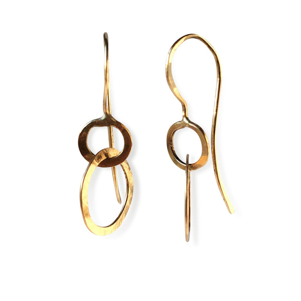 The Double Circle Drop Earring